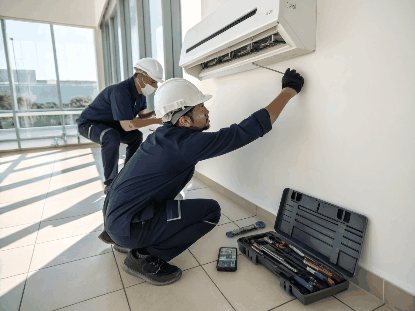 HVAC system installation in Austin home