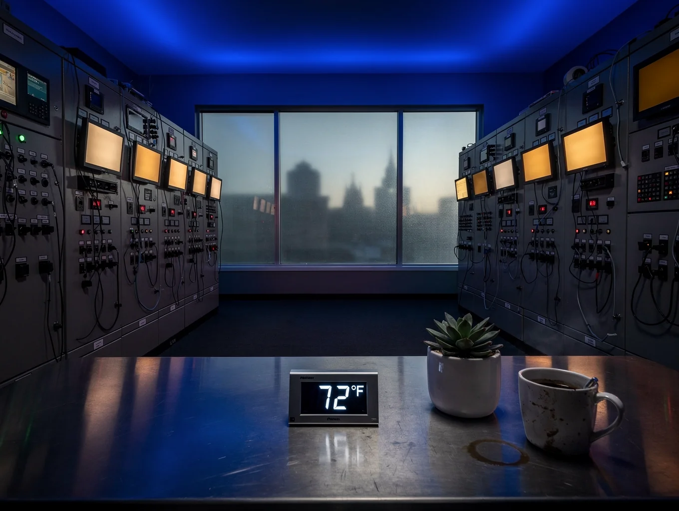 Commercial HVAC control room in Austin
